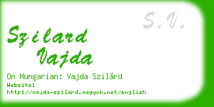 szilard vajda business card